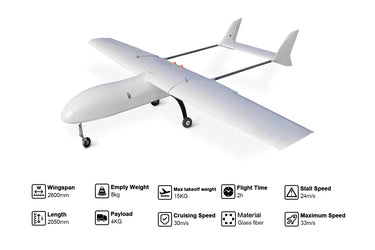 Skyeye UAV Little SRH260 Fixed Wing Drone Motor H-Tail