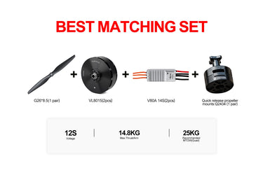 TMOTOR VL8015 Drone Power System Kit for VTOL Drones | High Performance