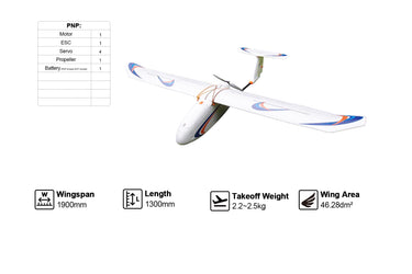 Skywalker 1900mm Fixed Wing Drones Platform