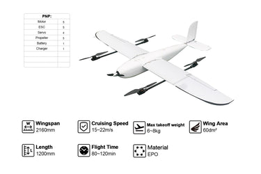 Fliegender Drache 2160mm UAV VTOL Drohnen