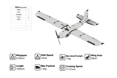 Makeflyeasy striver mini binary 2100mm UAV Fixed Wing Drones