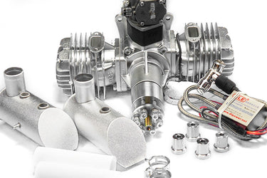Gasoline Engine DLE111Gasoline Engine DLE111 111CC 2 Cylinder 2 Stroke Air Cooled with SideUAVMODEL