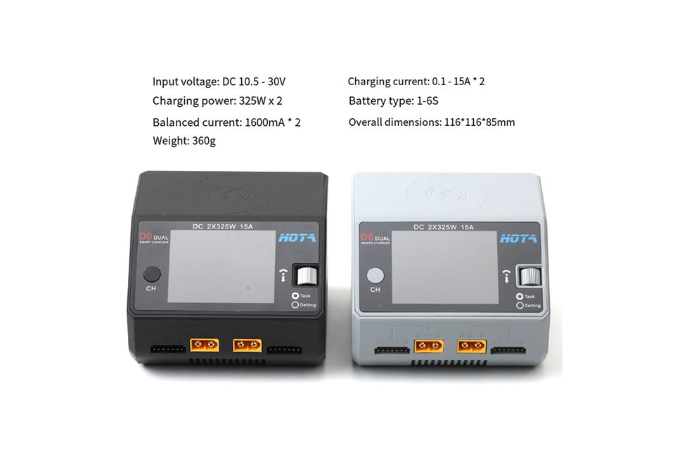 HOTA S6 D6 Pro Smart Charger 650W