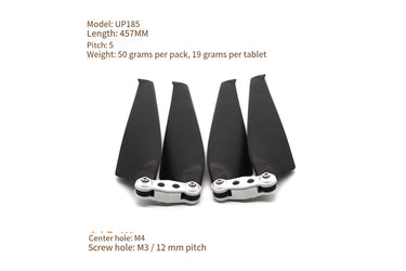Foldable carbon plastic composite propeller for multi rotors