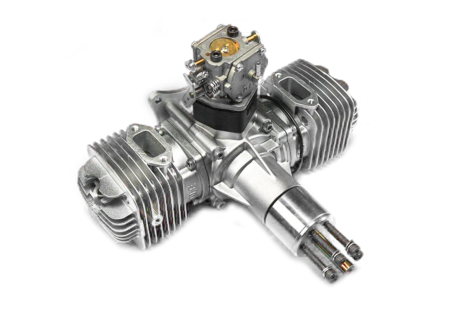 DLE120 120CC Two cylinder side exhaust two stroke gasoline engine Mode ...