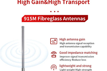 915M Digital Transmission Fibreglass Antenna High Gain Signal 60km Long Range