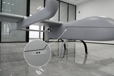 Skyeye Wingspan 6000MM VTOL UAV drone in indoor setting.