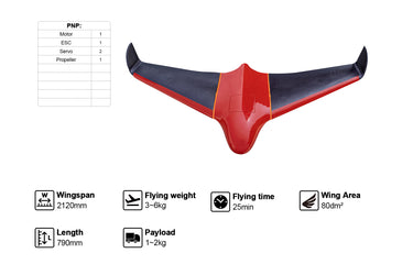Skywalker X8 Strong Composite 2120mm UAV Fixed Wing Drone