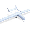 Skyeye UAV large SS600 fixed wing drone engine with H-tail configuration on white background