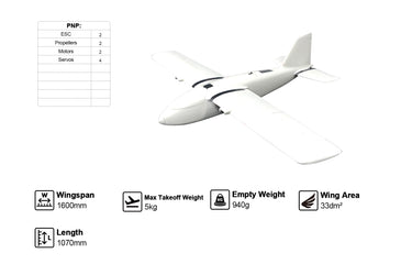 MFD MINI Halo 1600 MINI 横风固定翼无人机