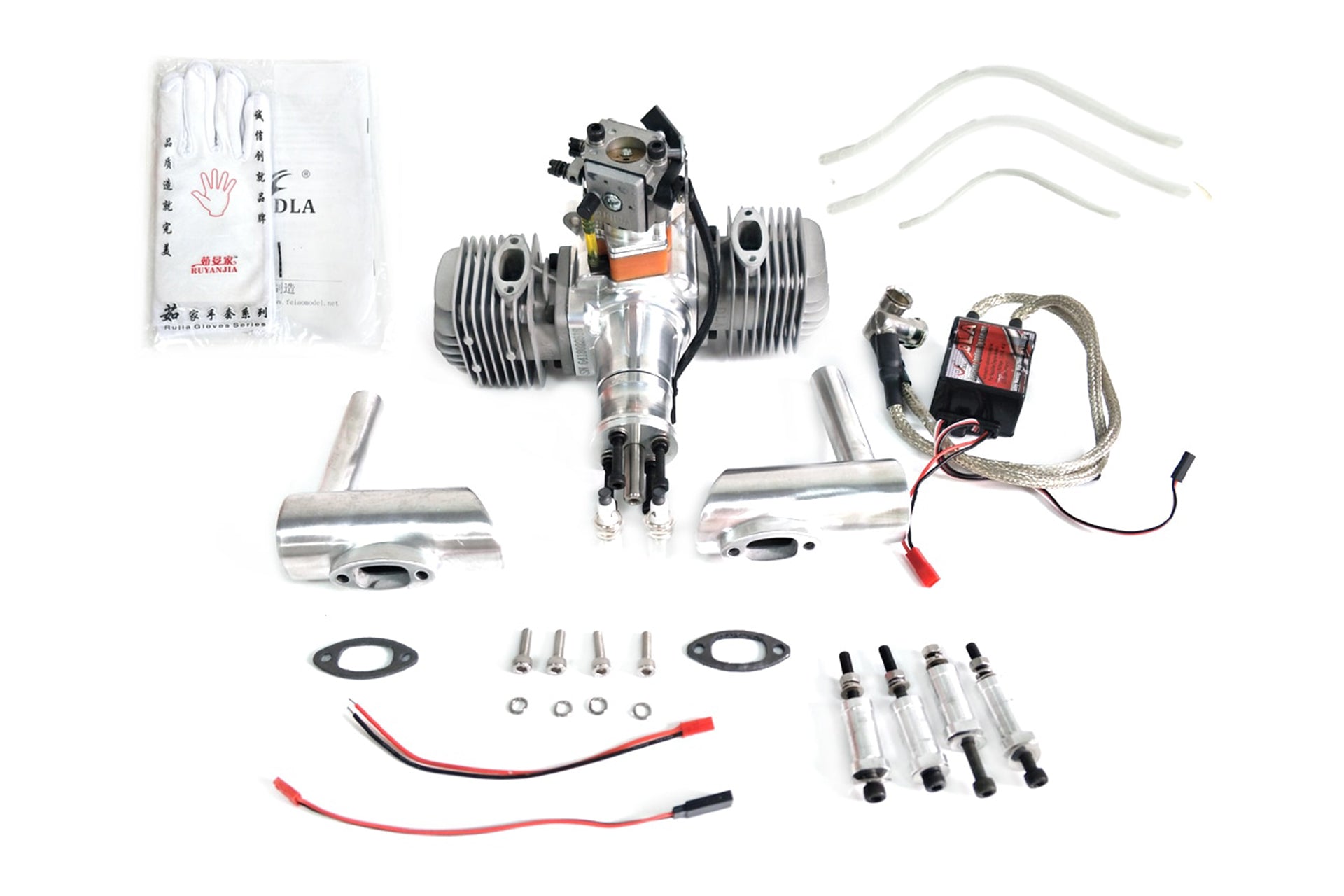 CNC DLA64 64CC Twin Gas Engine with – UAVMODEL