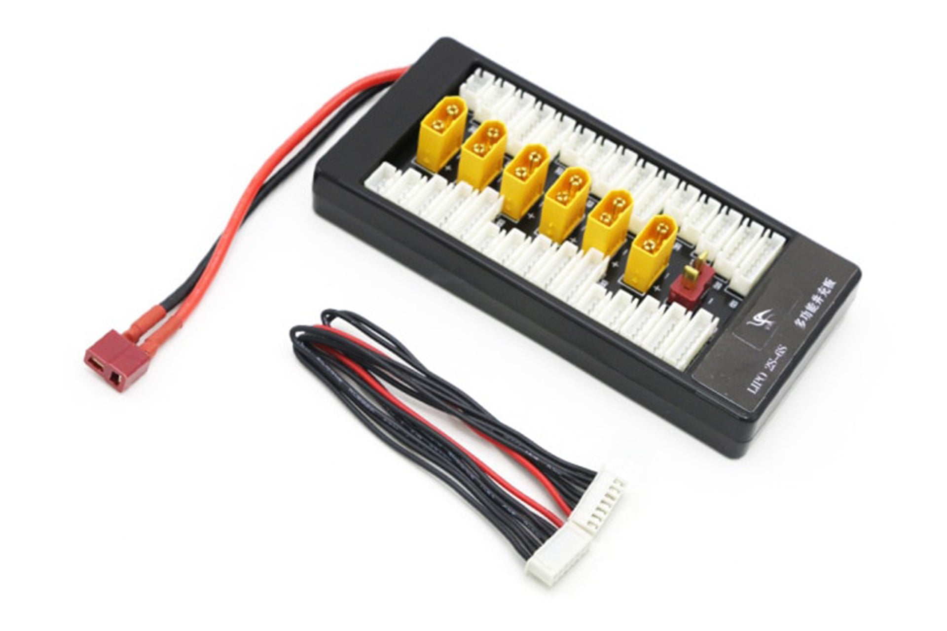 XT60 Lipo Parallel Opladen Parallelle Oplaadkaart, Lipo Parallel Oplaadbord voor 2S-6S Lipo Batterijlader Parallel Gebalanceerde Oplaadadapter met XT60 Naar Banaan