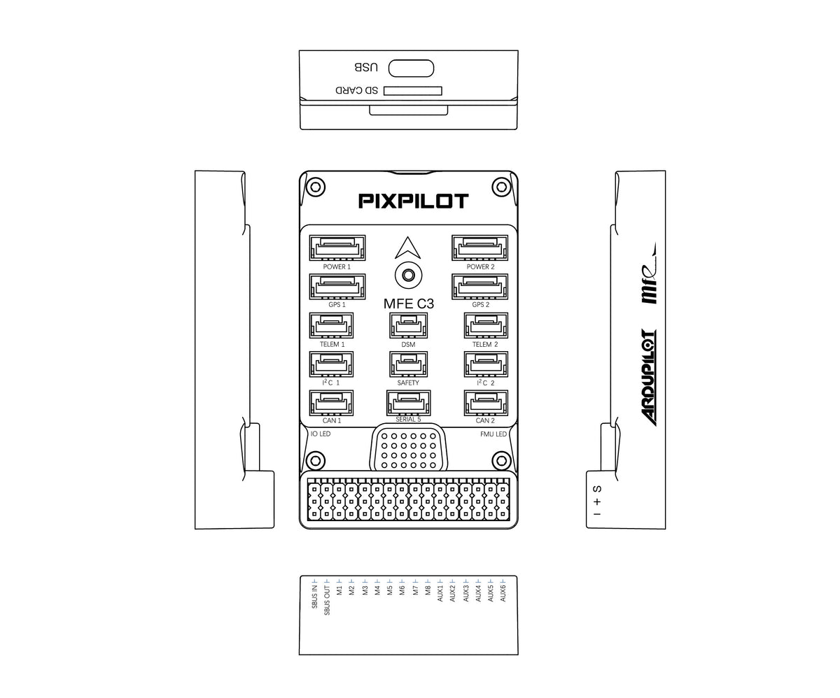 PixPilot-C3 Flight Controller Fixed Wing VTOLThe PixPilot-C3 is a low ...