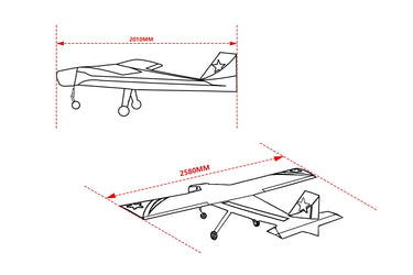 Skyeye 50cc practice droneSkyeye 50cc practice drone flying UAV Fixed WingUAVMODEL
