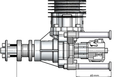 Model DLE 30 30CC Plynový motor