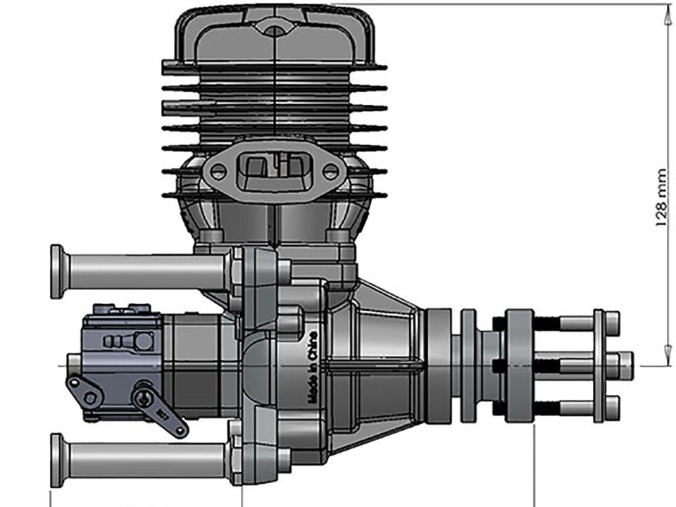 Align 55 Engine DLE55 55CC Model Engine – UAVMODEL