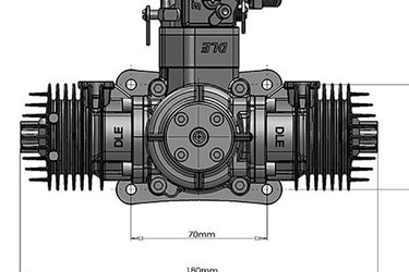 DLE40 40CC Model Gas engine
