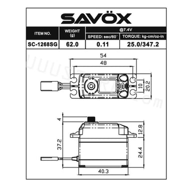 Savox SC-1268SG ServoSavox SC-1268SG ServoUAVMODEL