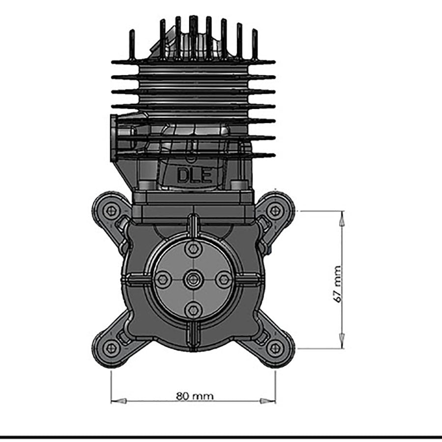 Align 55 Engine DLE55 55CC Model Engine – UAVMODEL