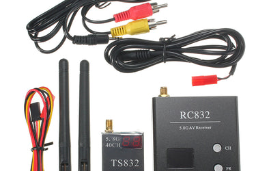 RC832 5.8G 600mW 48CH Audio Video Receiver 5.8G TS832 TS5823 TS5828 Audio Video Transmitter for RC Model Airplane FPV Drones DIY - uavmodel